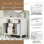 Meuble-lavabo avec lavabo en céramique, 4 tiroirs et 2 armoires-1851766072