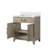 Single Bath Vanity with White Quartz Top