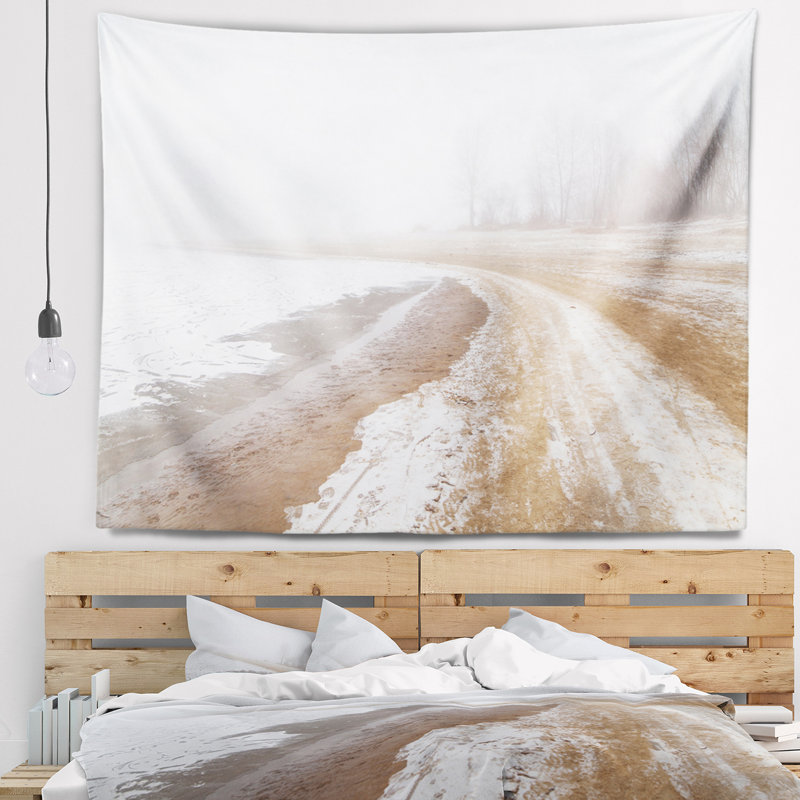 Tapisserie «Sandy Beach in the Winter», H 78 po x l 92 po