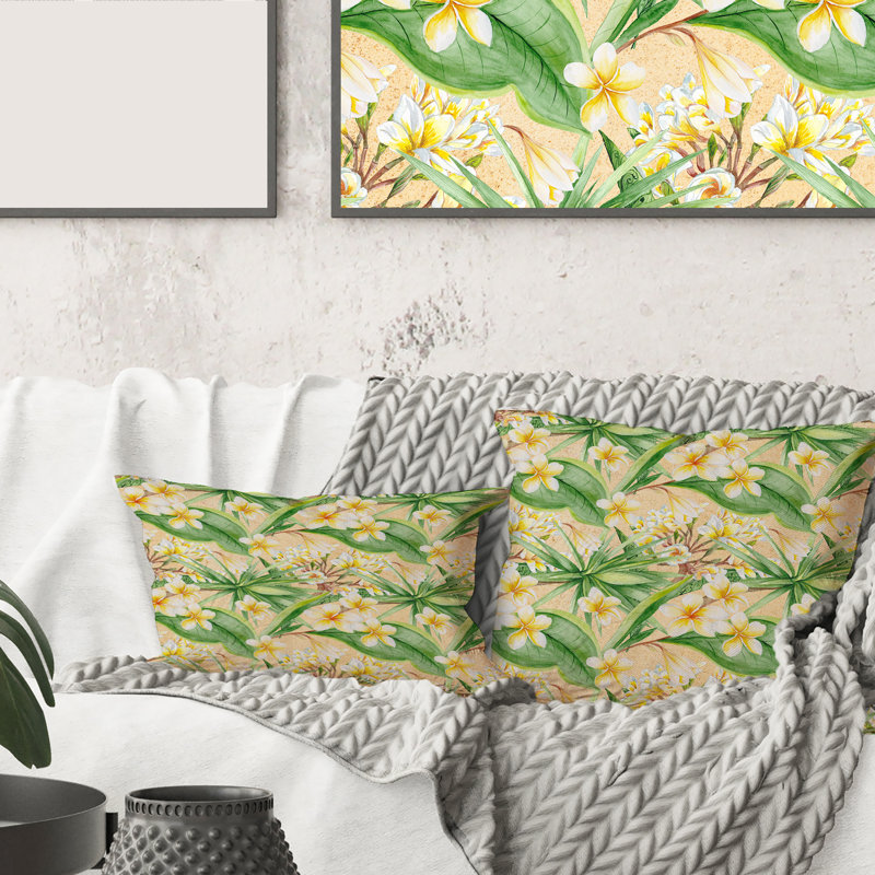 Floral Throw Pillow