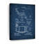Chaise de barbier, brevet bleu sur toile-810924665