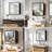 24 x 24 Inches Aluminum Medicine Cabinet with Large Storage, Black Frame Mirror for Bathroom Vanity, Surface or Recessed Mount Bathroom Cabinet with Adjustable Shelves-1825864209