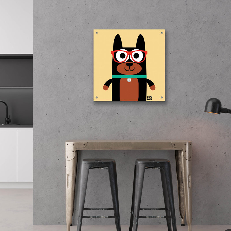 «Bow Wow Doberman» par Todd Art, H 24 po x l 24 po x P 0,2 po