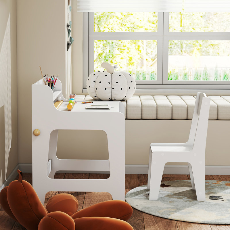 Ensemble de bureau et de chaise pour enfants, table d'art et ensemble de chaises pour enfants de 3 à 8 ans