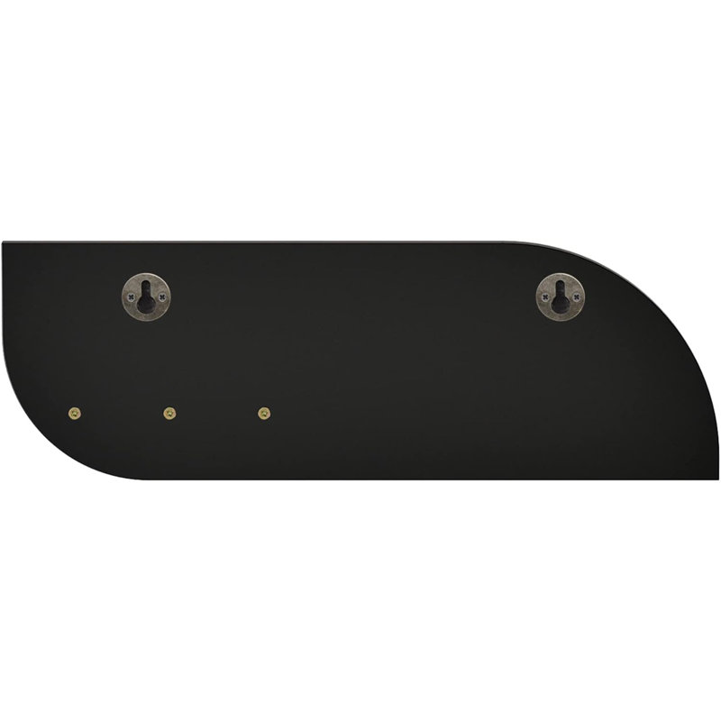 Adie Manufactured Wood Wall Organizer, Black