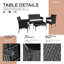 Rattan Garden Furniture Set 4 Piece Table Chairs Sofa Wicker Outdoor Patio Set-1150728146