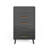 Modern Solid Wood 5-Drawer Dresser - Storage Organizer with Metal Handles for Bedroom, Living Room, or Hallway-899660660