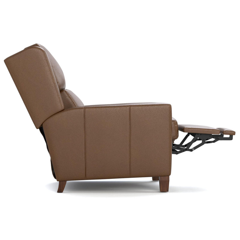 Woodlands Track Arm Manual Recliner, Selvano Bark, Power - Push Button