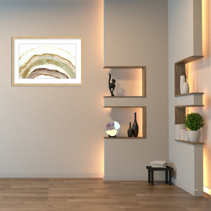 Abstract White Agate, 30" H x 40" W