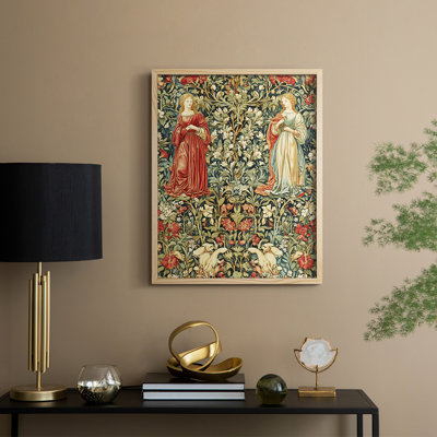 WM MORRIS Series DCCCLV Framed Print - Solid Wood