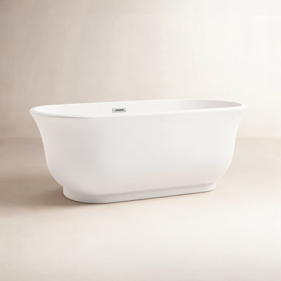 Chaylynn 59'' x 28'' Soaking Acrylic Bathtub