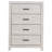 Geary Coastal White Rectangular 4-Drawer Chest-1793845431