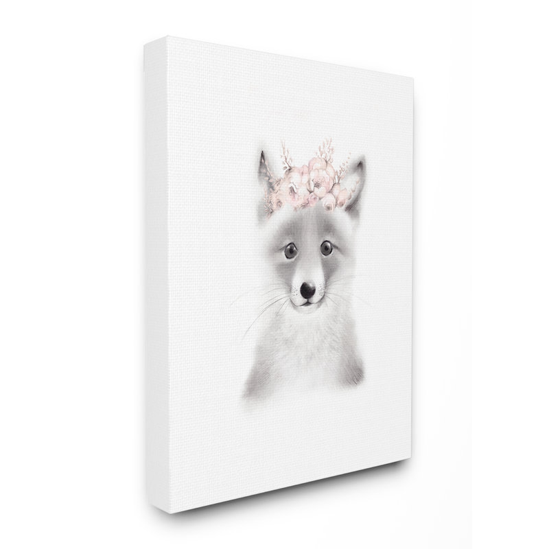 Art sur toile Gupton «Fluffy Fox Flowers», Toile tendue, H 30 po x l 24 po x p 1,5 po