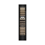 ZLINE 18 in. 9.0 cu. ft. DuraSnow Steel Triple Zone 68 Bottle Left Hinge Column Wine Cooler