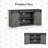 Farmhouse Tv Stand For 65 Inch Tvs, 32" Tall Entertainment Center W/storage Cabinets