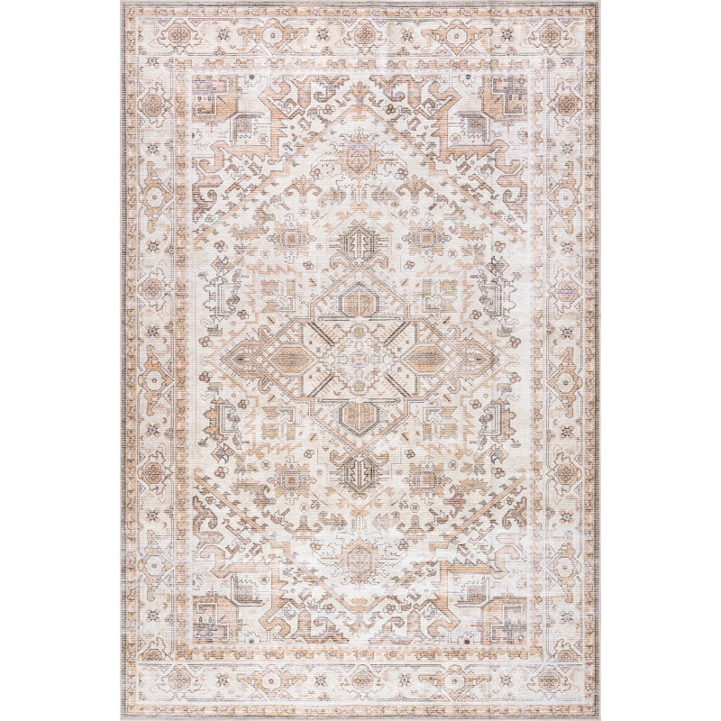 Tapis lavable à la machine Kaleen Medallion, Rectangle 9 pi x 9 pi 6 po