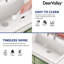 DeerValley 33" L x 22" W Single Bowl Fireclay Drop-In Workstation Kitchen Sink with Dish Drying Rack and Cutting Board