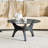 Round Karoline with Glass Table Top