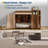 Cat Litter Box Enclosure with Barn Door & Storage Shelf, End Table Style Hidden Litter Cabinet, Retro-552376342