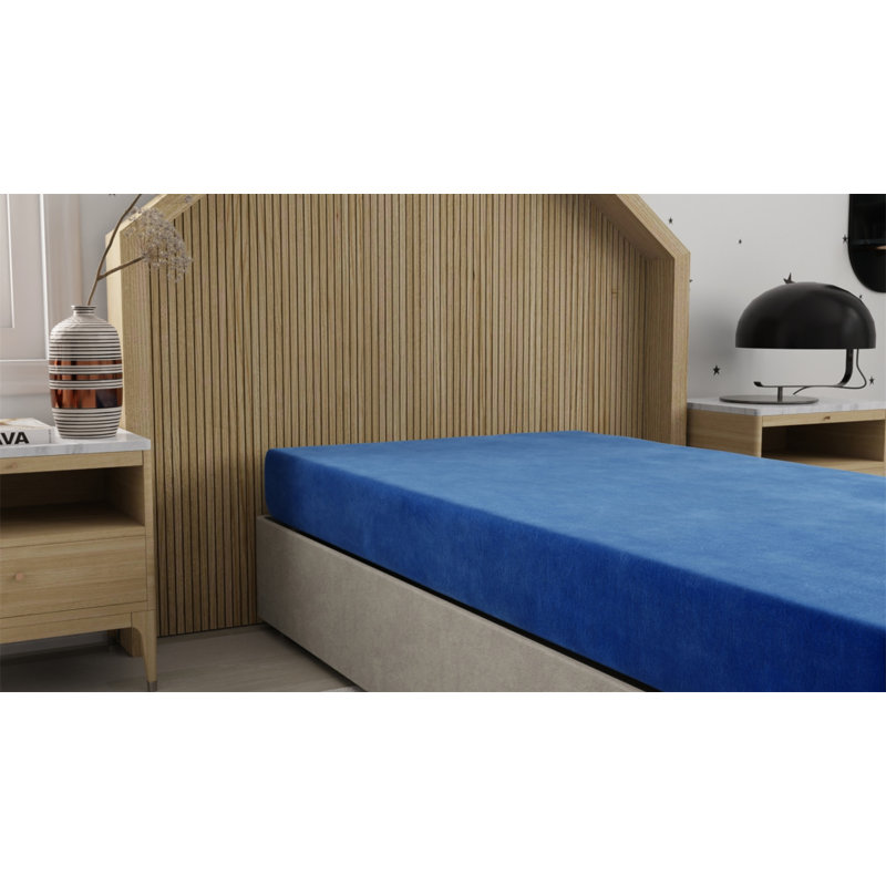 Matelas bleu imperméable 7 "Kids Pedic, Lit simple