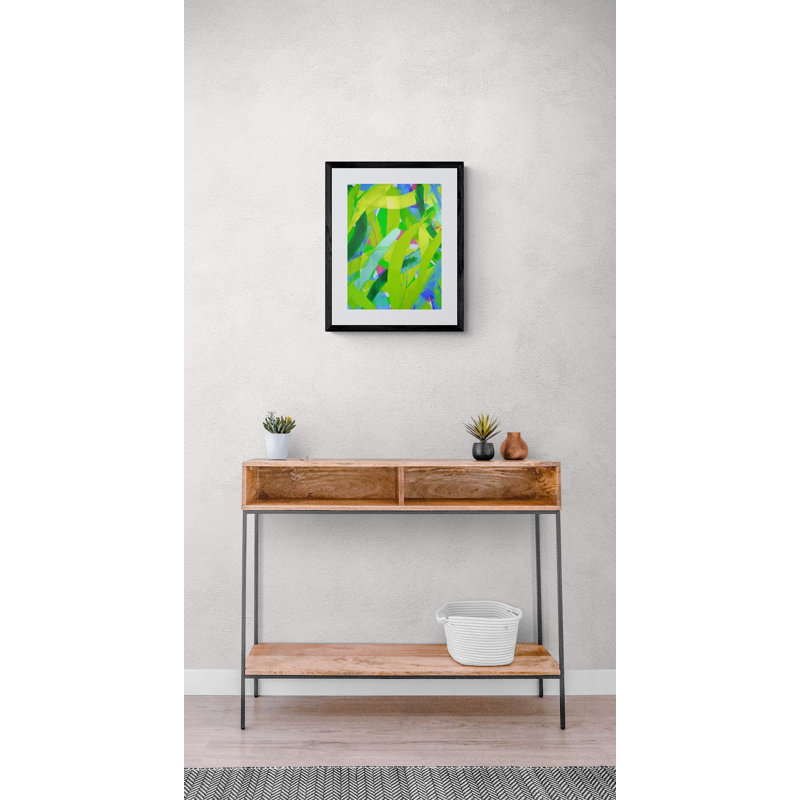 Blue Lime Soiree Print by Drew Gaffney, 21.25" H x 17.25" W