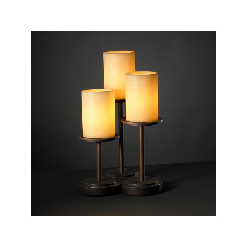 Burdette Metal Table Lamp, Dark Bronze, Amber