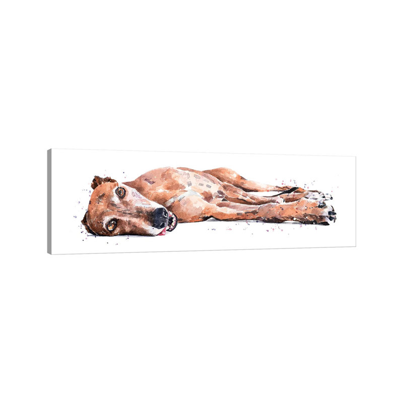 Greyhound - Wrapped Canvas Panoramic Painting