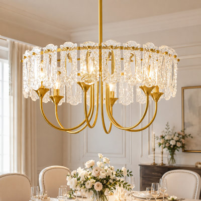 Lustre tambour 24 po 6 lumières