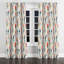 Rideaux Boho pour la chambre à coucher - Rideau à œillets Red Meadow Ikat - 1 panneau-1936448469-1936448467