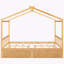 Lit double avec cadre de toit, lit plateforme, cadre de lit -764230216