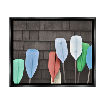 " Mixed Ores Against Beach Shed Boating Paddle " by Daphne Polselli