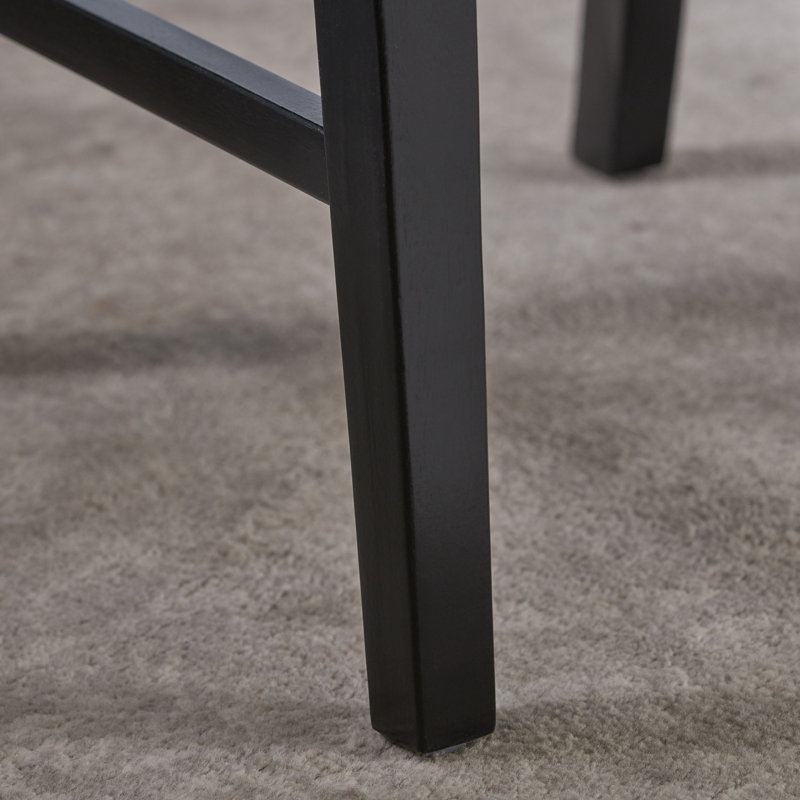 Ensemble de 2 chaises de ferme, Noir