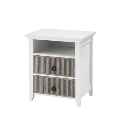 Table de bout avec motif à vagues