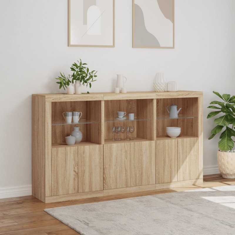 Azrien 181.5cm Sideboard, Sonoma Oak