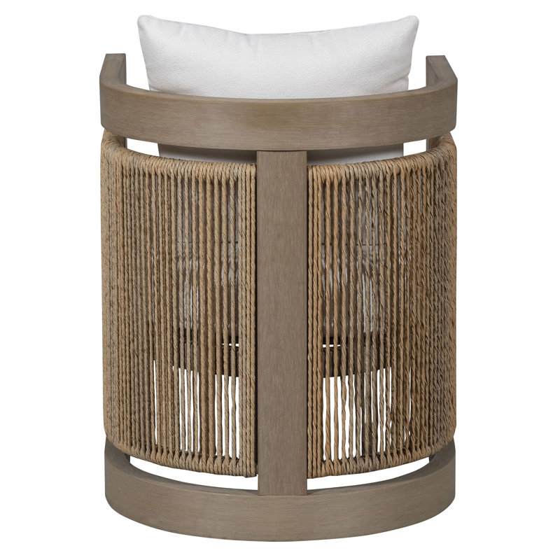 Drift Outdoor Teak Lounge Chair, Kramer Lace