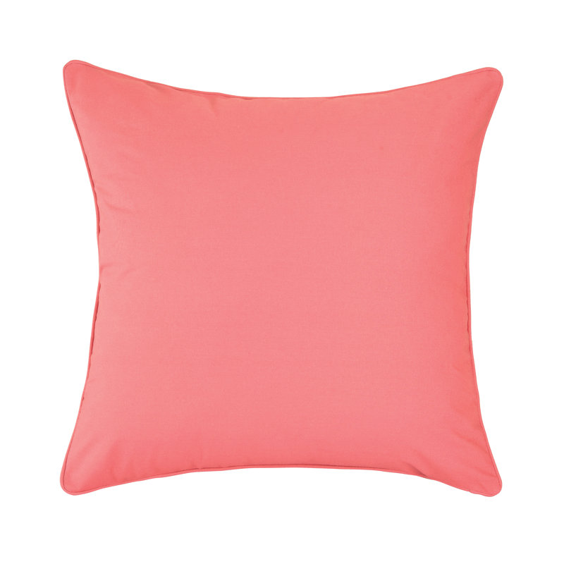 Taie décorative en coton Bluewater Bay, Corail