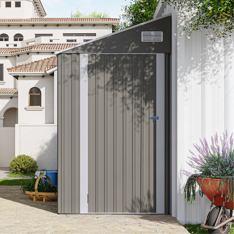 Campcraft Optional Two-Color Storage Shed, Single Hinge Door, Solid Structural Design, Good Ventilation, Surface With Protective Film, And Suitable For Various Scenarios