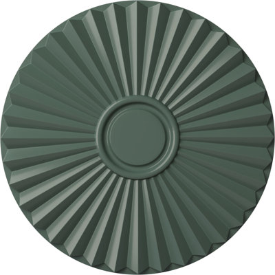 Endurathane Shakuras Ceiling Medallion, 19 3/4"OD x 1 3/8"P (For Canopies up to 5"), Hand-Painted Cloud Burst Finish