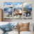 Toile naturelle avec cadre flottant
