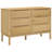 Latitude Run® Chest Of Drawers FLORO Solid Wood Pine-736258885