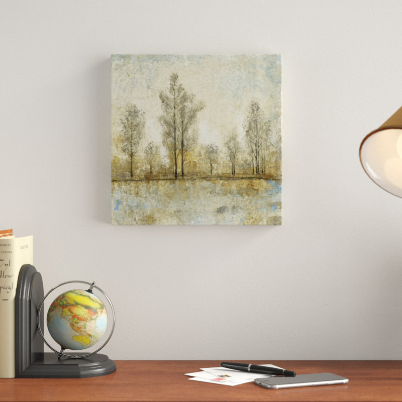«Quiet Nature IV», peinture sur toile, H 12 po x l 12 po, Toile tendue