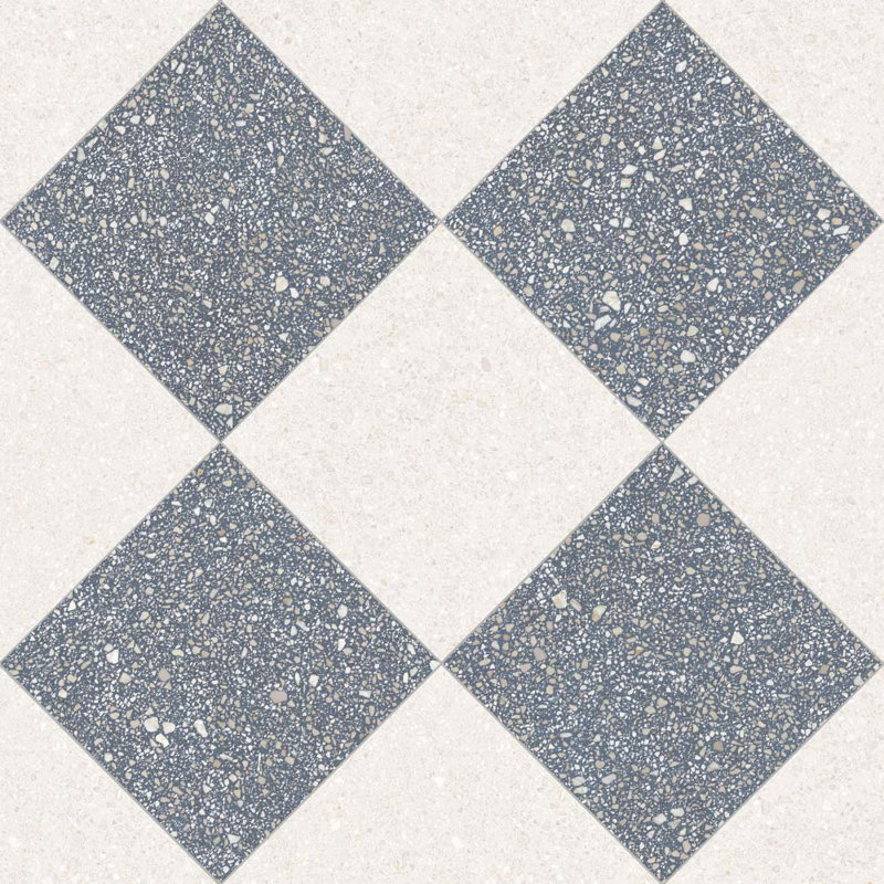 Lithos 12X12 damier Azul et Blanco, Azul / Blanco