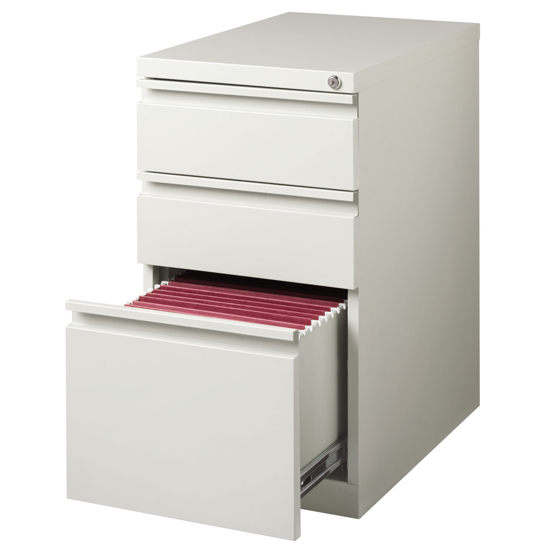 15'' Wide 3 -Drawer Mobile Steel File Cabinet Inbox Zero 