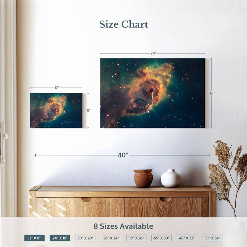 Oberle Carina Nebula Pillar, 16'' H x 24'' W