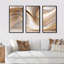 Luscious liquide or en rose discret et taupe - impression sur toile 3 pièces-87538802-87538803