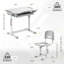 Montez-le! Ensemble de bureau et de chaise pour enfants, poste de travail ergonomique réglable pour enfants-500547483