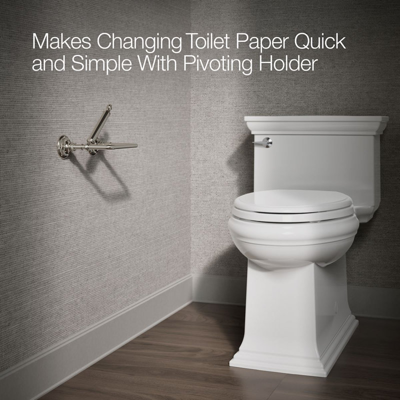 Artifacts® Pivoting Toilet Tissue Holder, Vibrant Polished Nickel