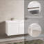 Ensemble de meuble-lavabo mural 60 po avec 2 tiroirs et portes