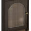 Armoire de rangement d'angle en verre cannelé Modern