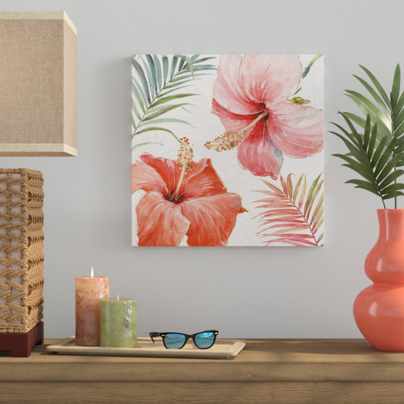 «Tropical Blush III» par Lisa Audit, reproduction d'art sur toile, H 24 po x l 24 po x P 1,5 po, Toile tendue